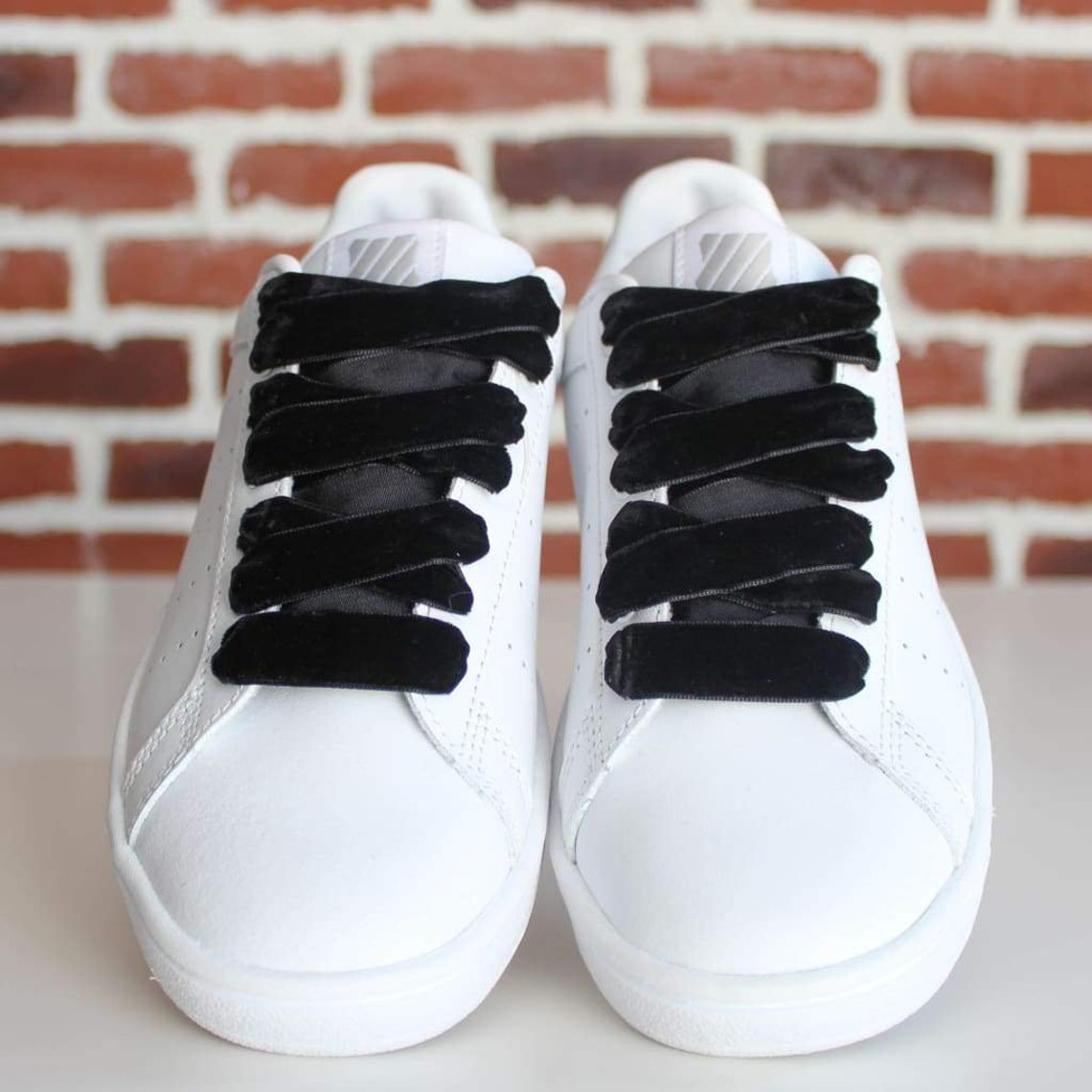 Black Velvet Laces Velvet Shoelaces Original Shoe Laces Etsy