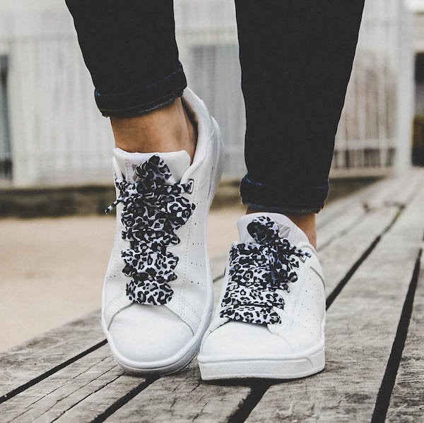 White animal print shoes store