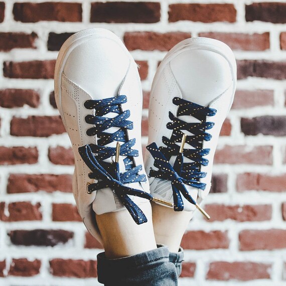 Navy blue shop athletic shoelaces