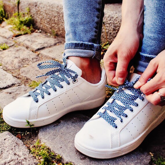 Lacets Originaux Fun Shoelaces Lacets Bleu marine Collection t