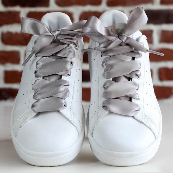 Grey Satin Laces Original Laces for Sneakers and Shoes - Etsy