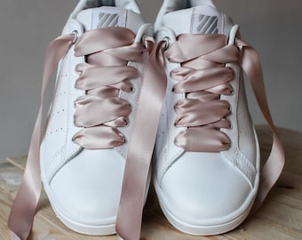 Pink Satin laces - Original laces for sneakers and shoes - Satin laces - Mother's Day ribbon laces - Shoe laces