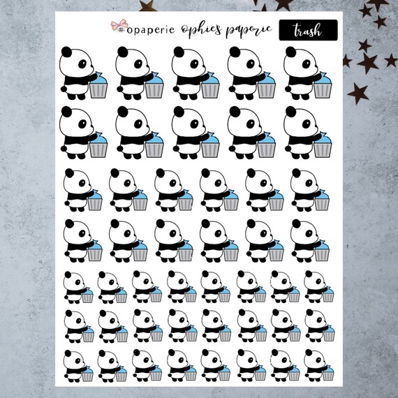 Bin Day Stickers For Hobonichi Weeks Bujo And All Planners Etsy