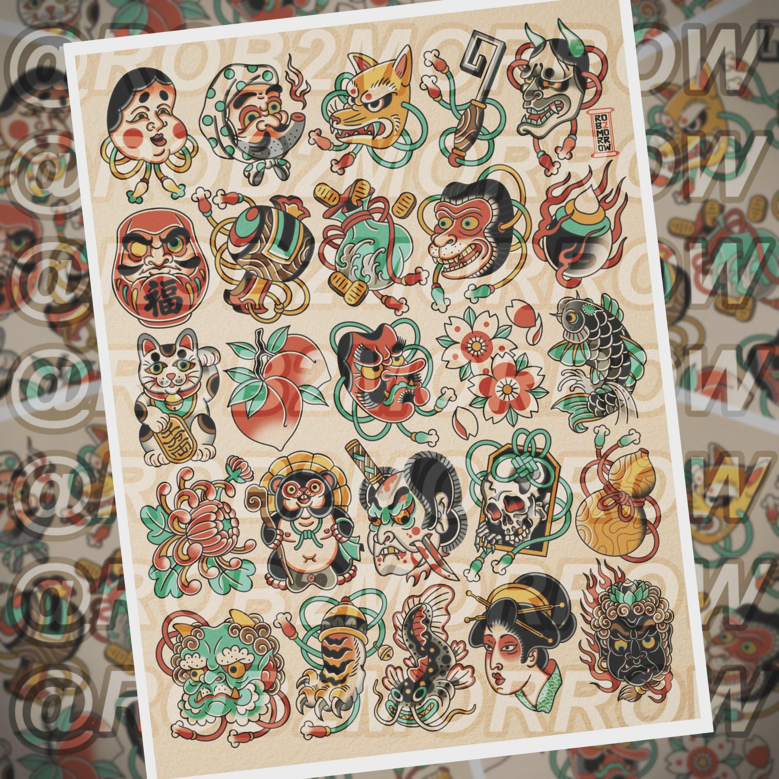 Body Suit Tattoo Flash - Etsy