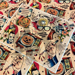 BOOGEYMAN VOL. 2 Traditional Tattoo Flash Sheet