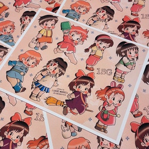 GHIBLI Traditional Tattoo Flash Sheet