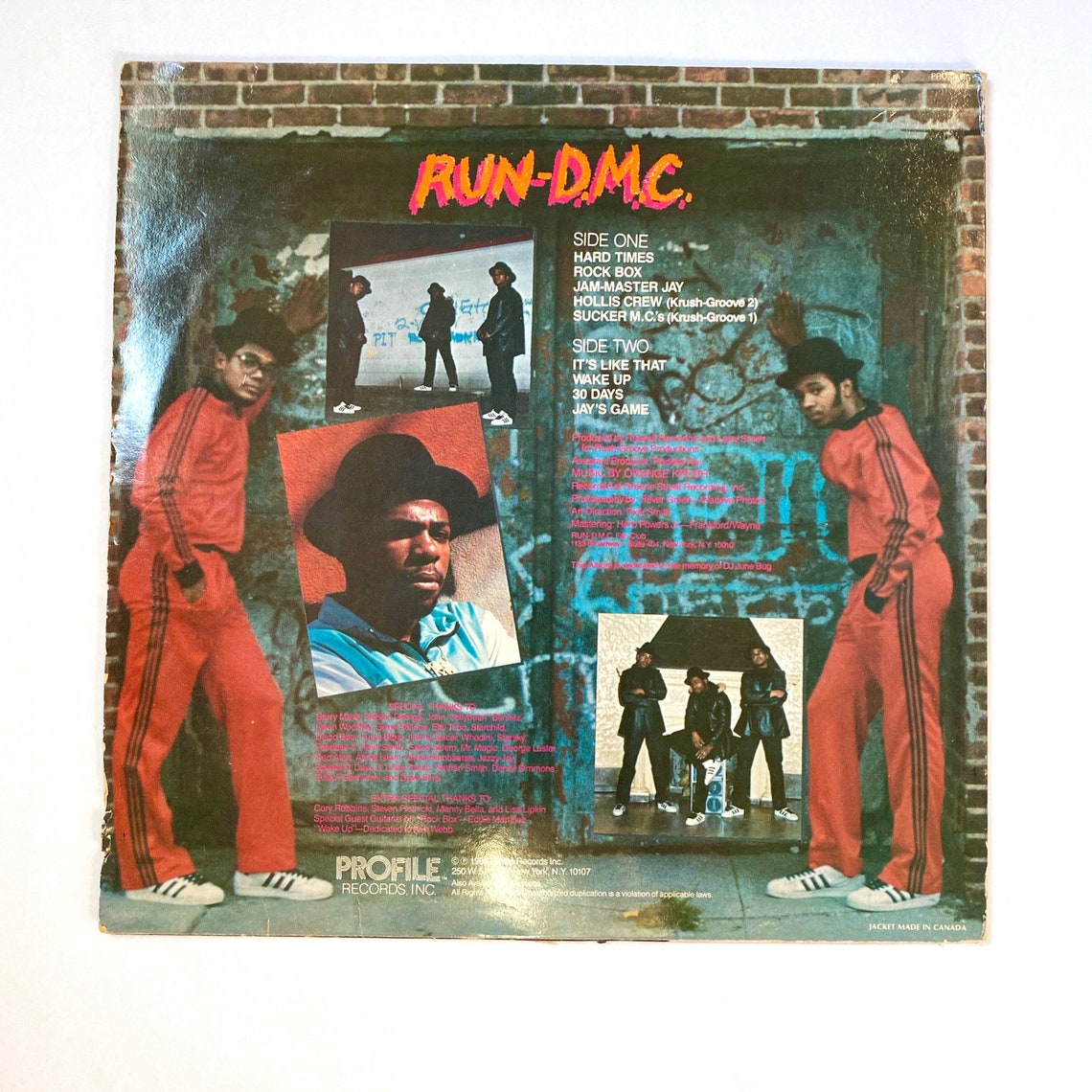 Vintage Vinyl Run DMC Self Titled Album 1984 Etsy
