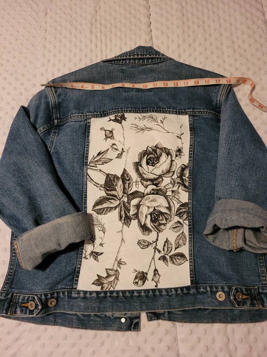 Hand Painted Denim Jean Jacket - Etsy