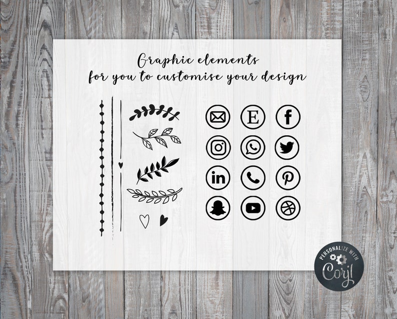 Printable Gift Card Template Editable Instant Download DIY | Etsy