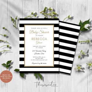 Modern Gender Neutral Baby Shower Invitation Template (Digital Download) 画像 6