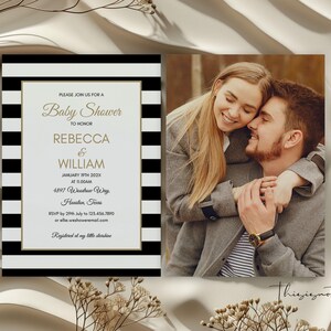 Modern Gender Neutral Baby Shower Invitation Template (Digital Download) 画像 1