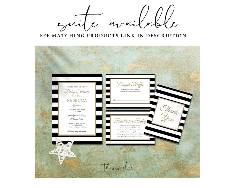 Modern Gender Neutral Baby Shower Invitation Template (Digital Download) 画像 9