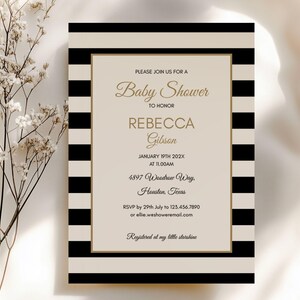 Modern Gender Neutral Baby Shower Invitation Template (Digital Download) 画像 2