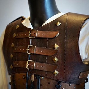 Studded leather armor | Etsy