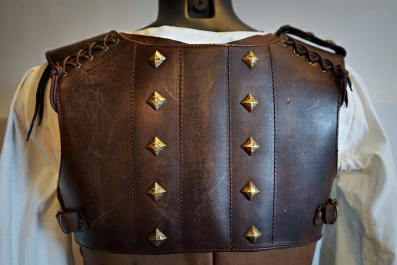 Studded leather armor Etsy
