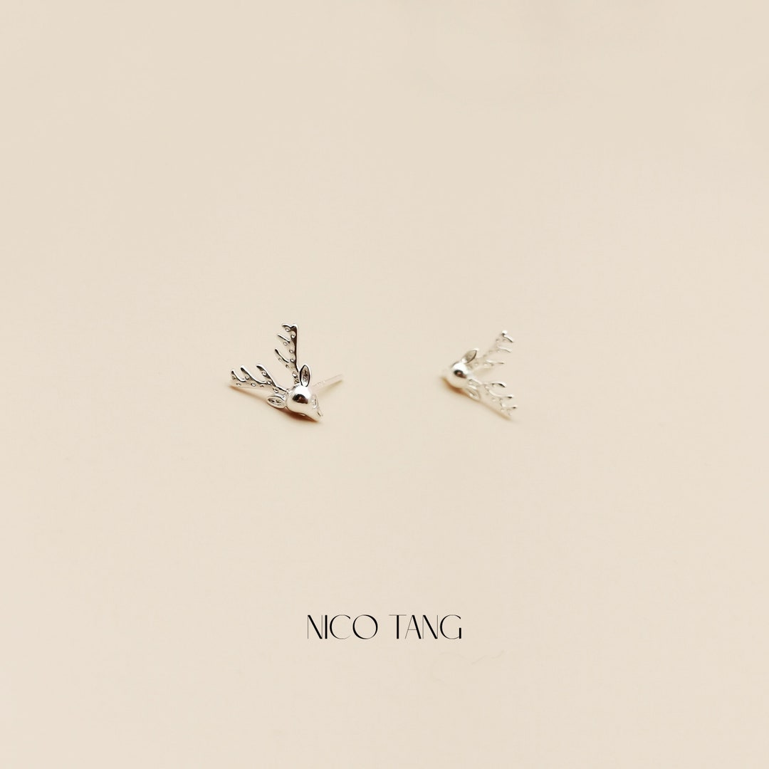 Ag Sterling Elegant Deer Stud Earrings main image 0