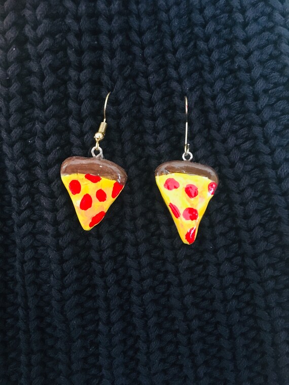 Pizza Earrings Etsy
