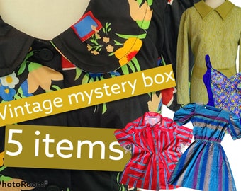 Vintage women's clothing mystery box, vintage clothing bundle, women's vintage clothing, gift for vintage lover, vintage reseller inventory