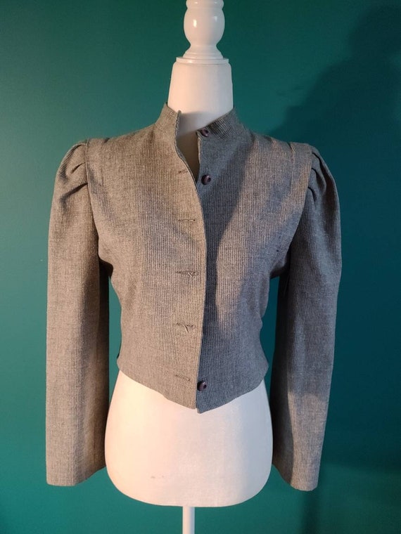 Victorian inspired blazer, 80s does victorian, ste