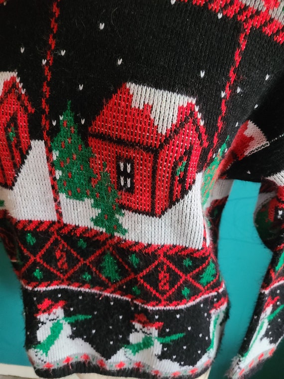 Vintage ugly Christmas sweater, vintage Christmas… - image 3
