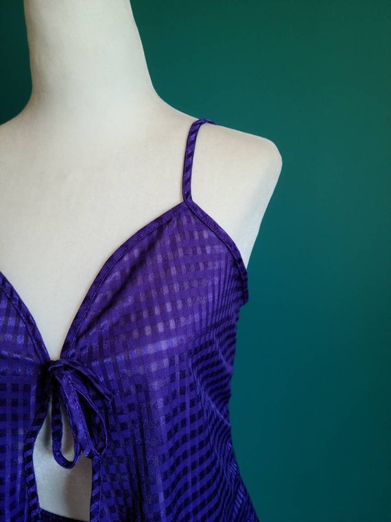 Vintage lingerie set, camisole and tap shorts, pu… - image 4