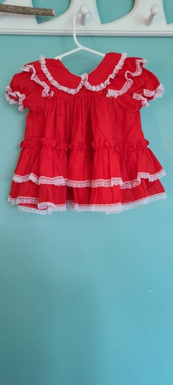 Vintage 2t baby girl dress, vintage baby girl clot