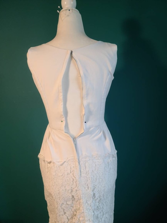 Vintage 1950s wiggle dress, 50s wiggle dress, 195… - image 6