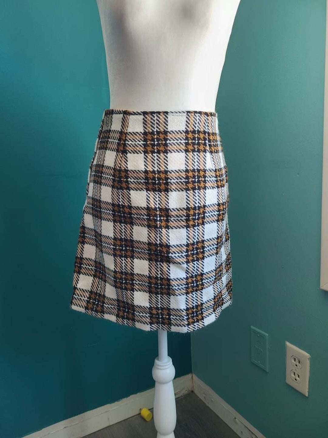 Vintage 1970s Retro Plaid Mini Skirt 70s Mini Skirt Vintage - Etsy