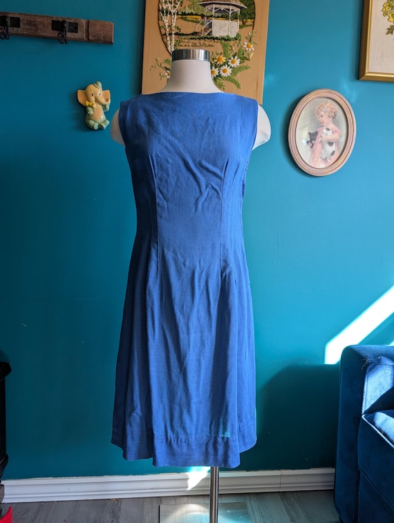 knee length dresses for ladies Elemental Blue Linen Blend Maxi Dress With Corset Back – PinkBlush main image 0