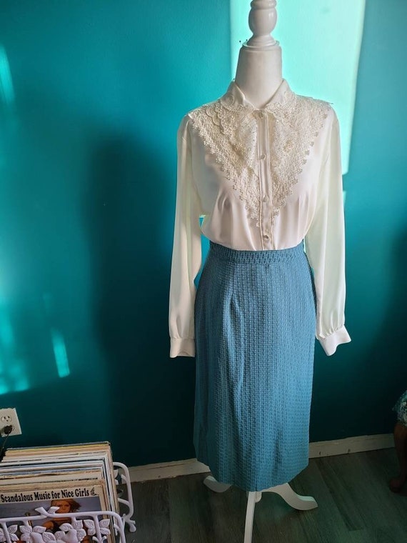 Vintage 1940s skirt, 1940s a line skirt, vintage … - image 1