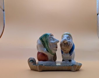 Vintage japanische Figuren-Salz- und Pfefferstreuer, Mann und Frau – ein hässliches Einzugsgeschenk