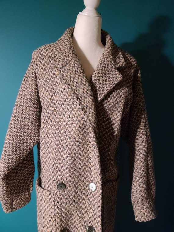 Vintage wool coat, Size Large XL, duster coat, ful