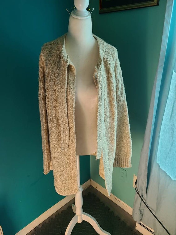 Size Large/ Vintage cardigan, vintage knit cardig… - image 2