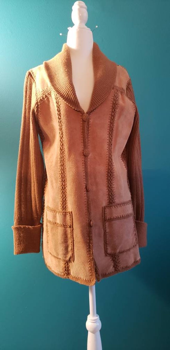 1970s suede jacket, vintage suede jacket, vintage