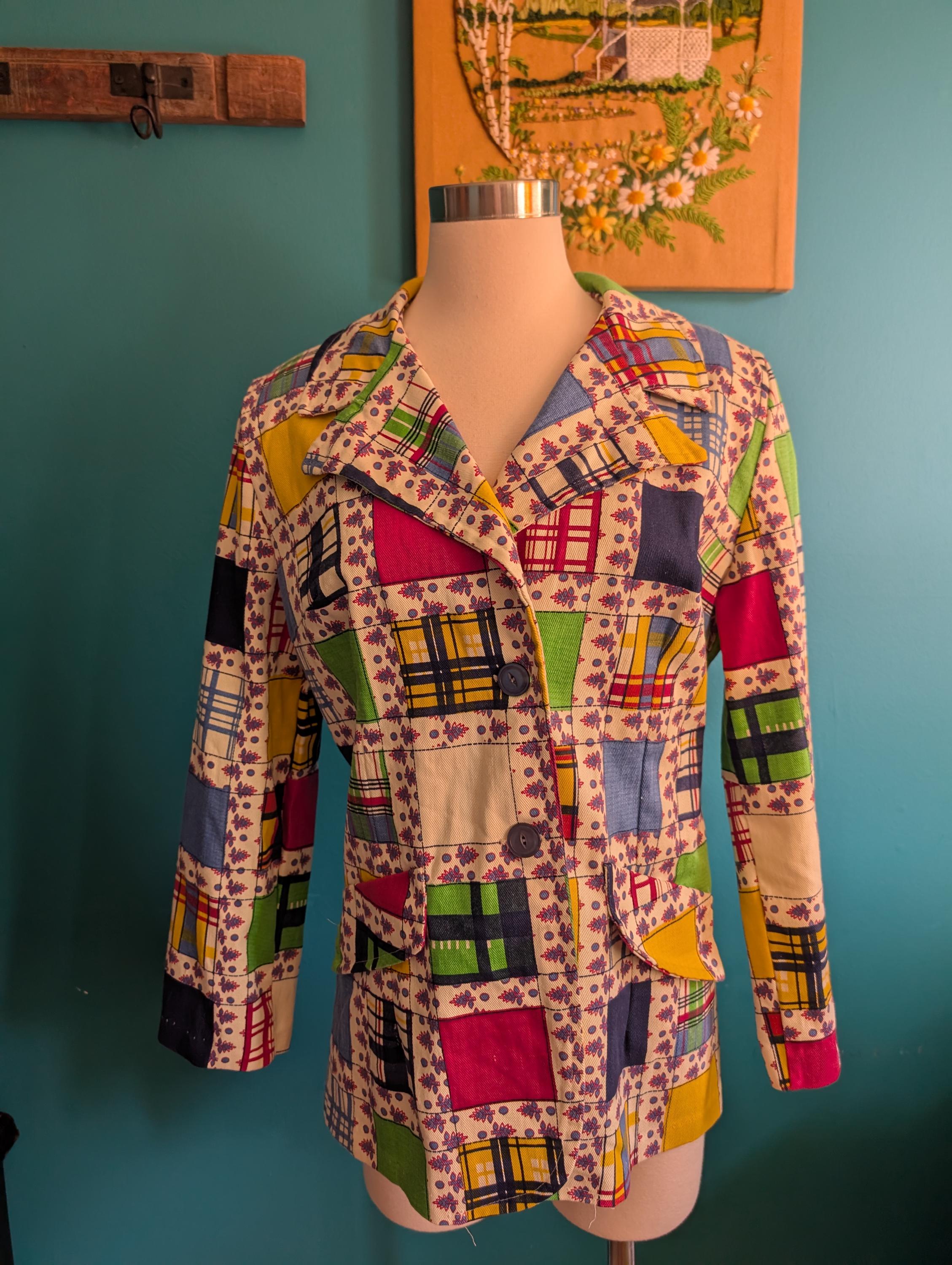 1930-60s Euro Vintage Patchwork Jacket