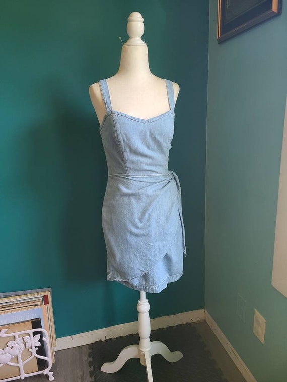 blue dress for baby girl Guess Eco Ron Demin Dress - Blue main image 1