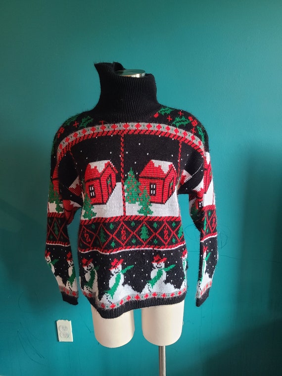 Vintage ugly Christmas sweater, vintage Christmas… - image 2