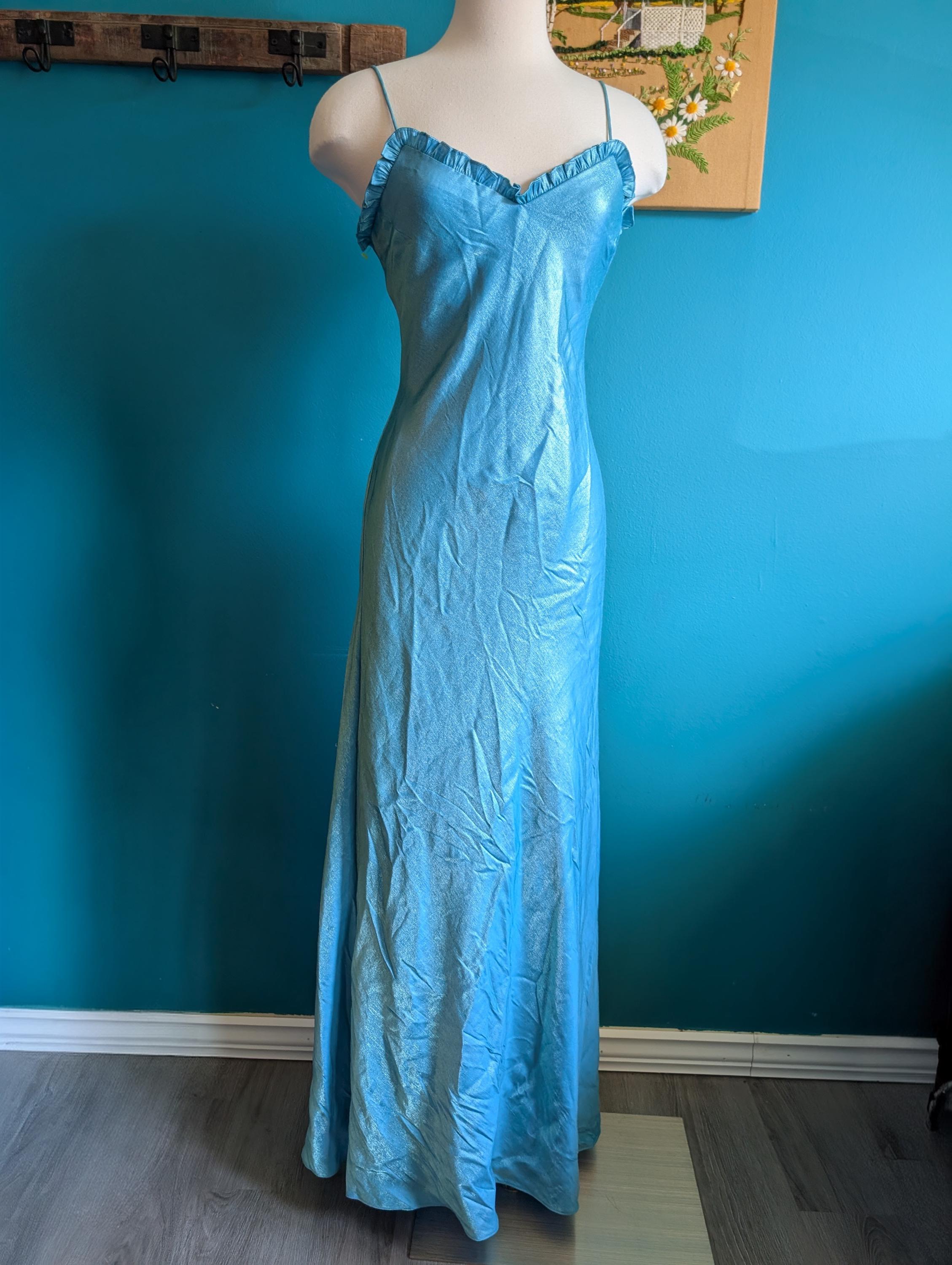 90s Iridescent Prom Dress - Etsy