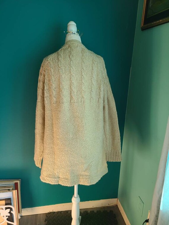 Size Large/ Vintage cardigan, vintage knit cardig… - image 4