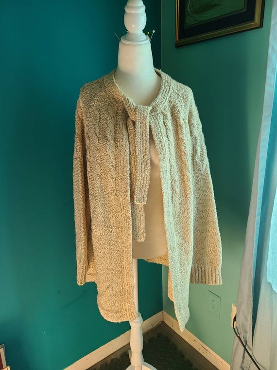 Size Large/ Vintage cardigan, vintage knit cardig… - image 1