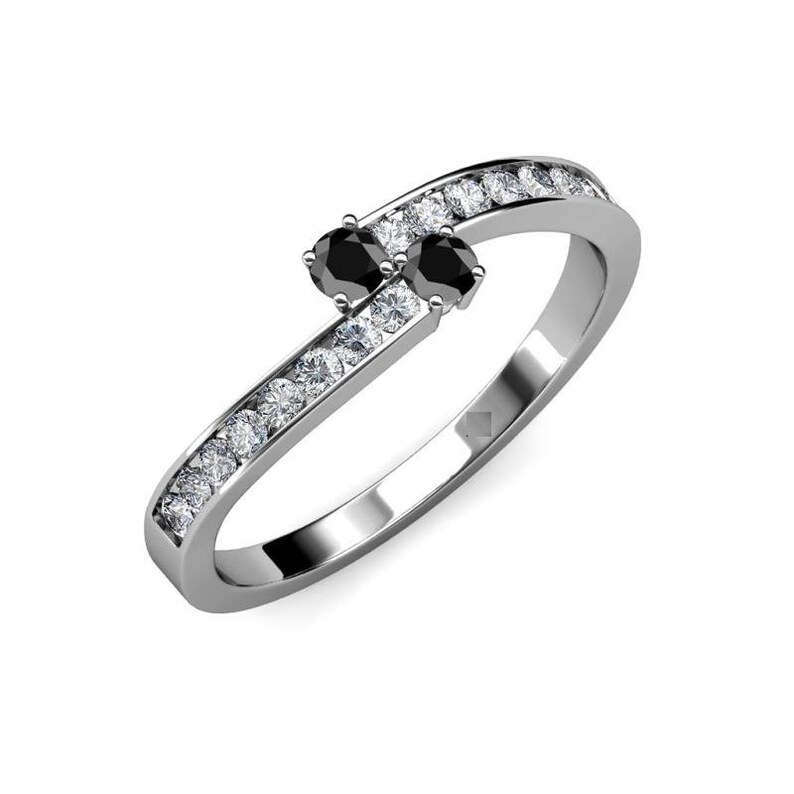 Beautiful Round Cut Black Diamond Ring In 925 silver with White Accents For Women/'s Jewelry,Wedding Ring,Engagement Ring 1.70 Ct Certified