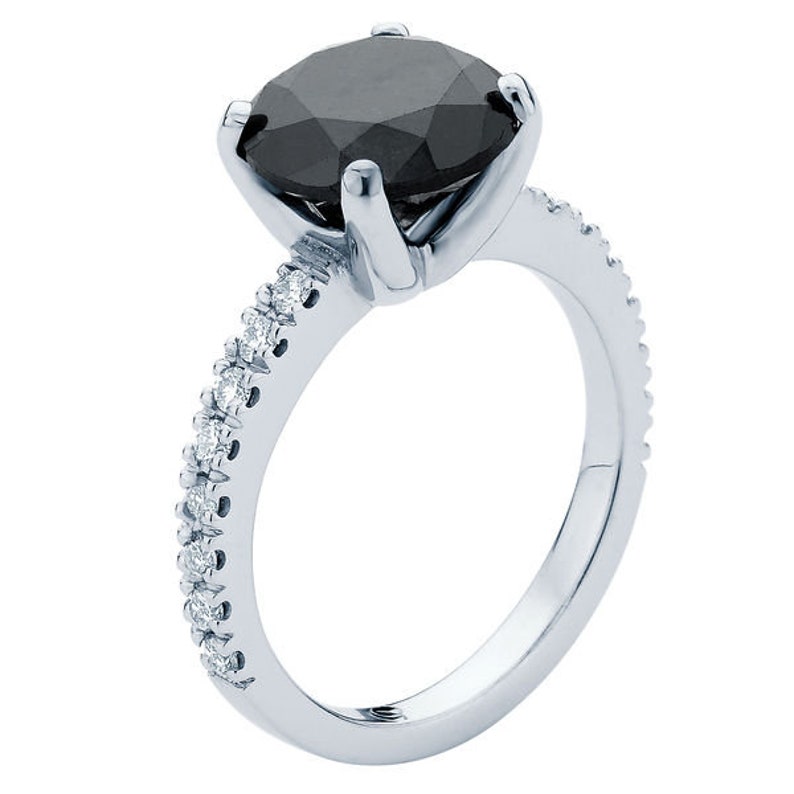 Details about AAA Black Diamond Solitaire Ring Round Shape 3.65 Ct igl Certified Awesome Cut. Details about AAA Black Diamond Solitaire Ring Round Shape 3.65 Ct igl Certified Awesome Cut.