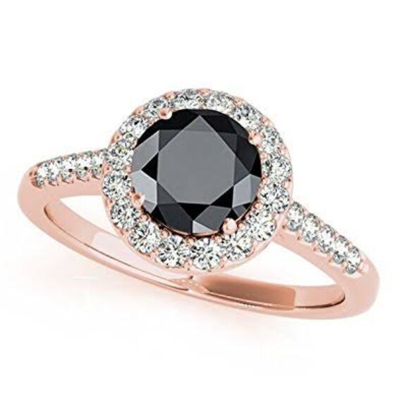 3.50Ct Certified Round Shape Black Diamond Ring In 925 silver Women's Jewelry,Wedding Band,Engagement Ring