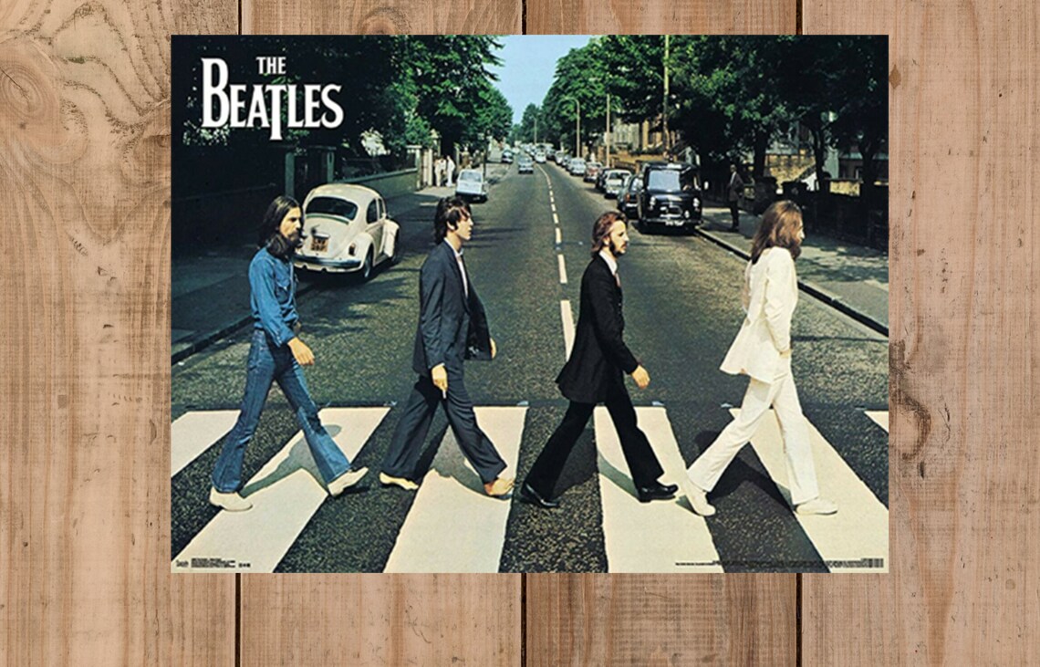 The Beatles Abbey road Zebra crossing metal wall art decor Etsy