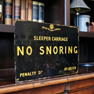 Vintage sleeper train carriage, Railway Lover Gift,  Metal wall sign plaque