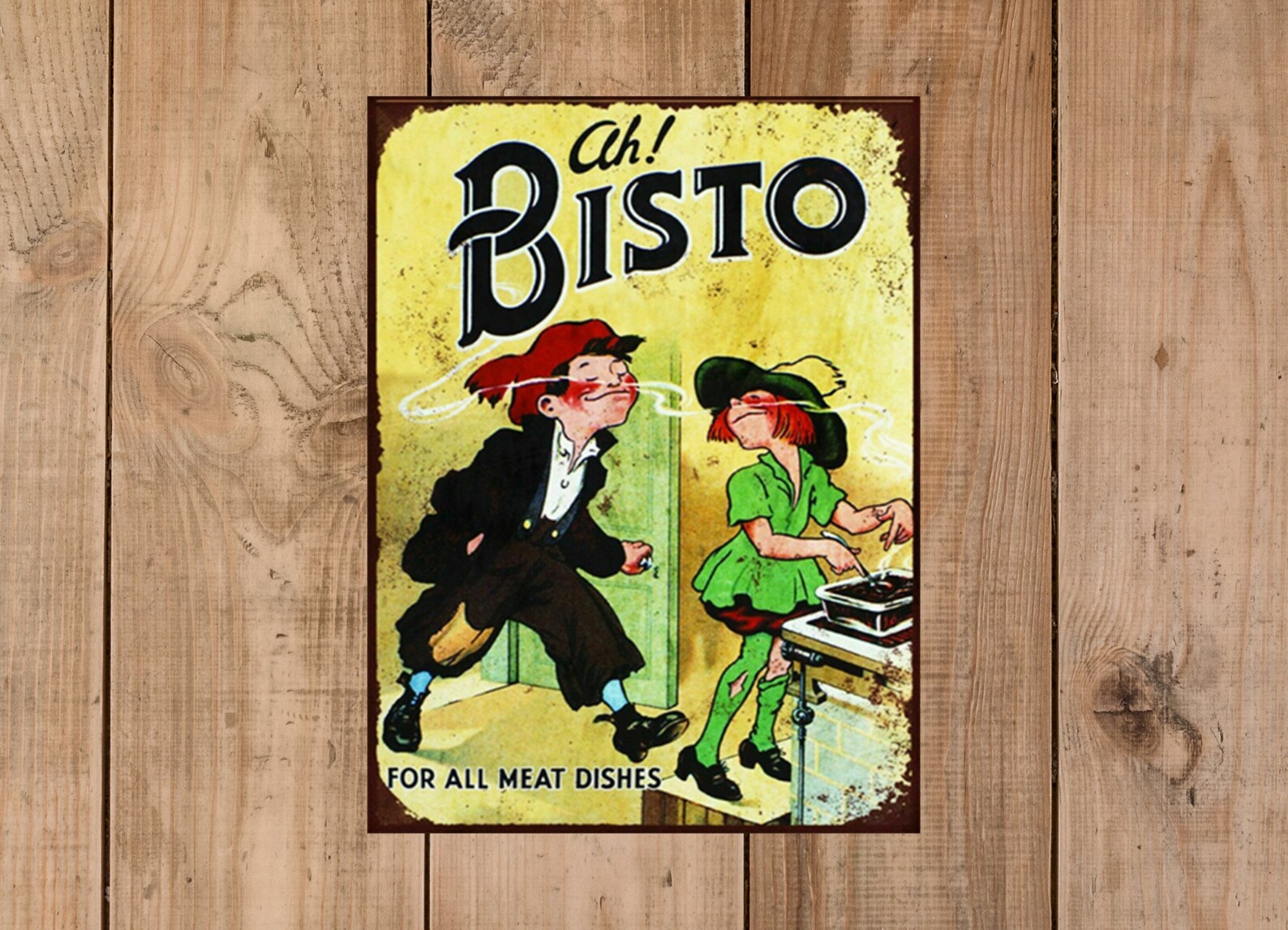 Bisto Gravy vintage advert Retro metal wall decor kitchen home Etsy