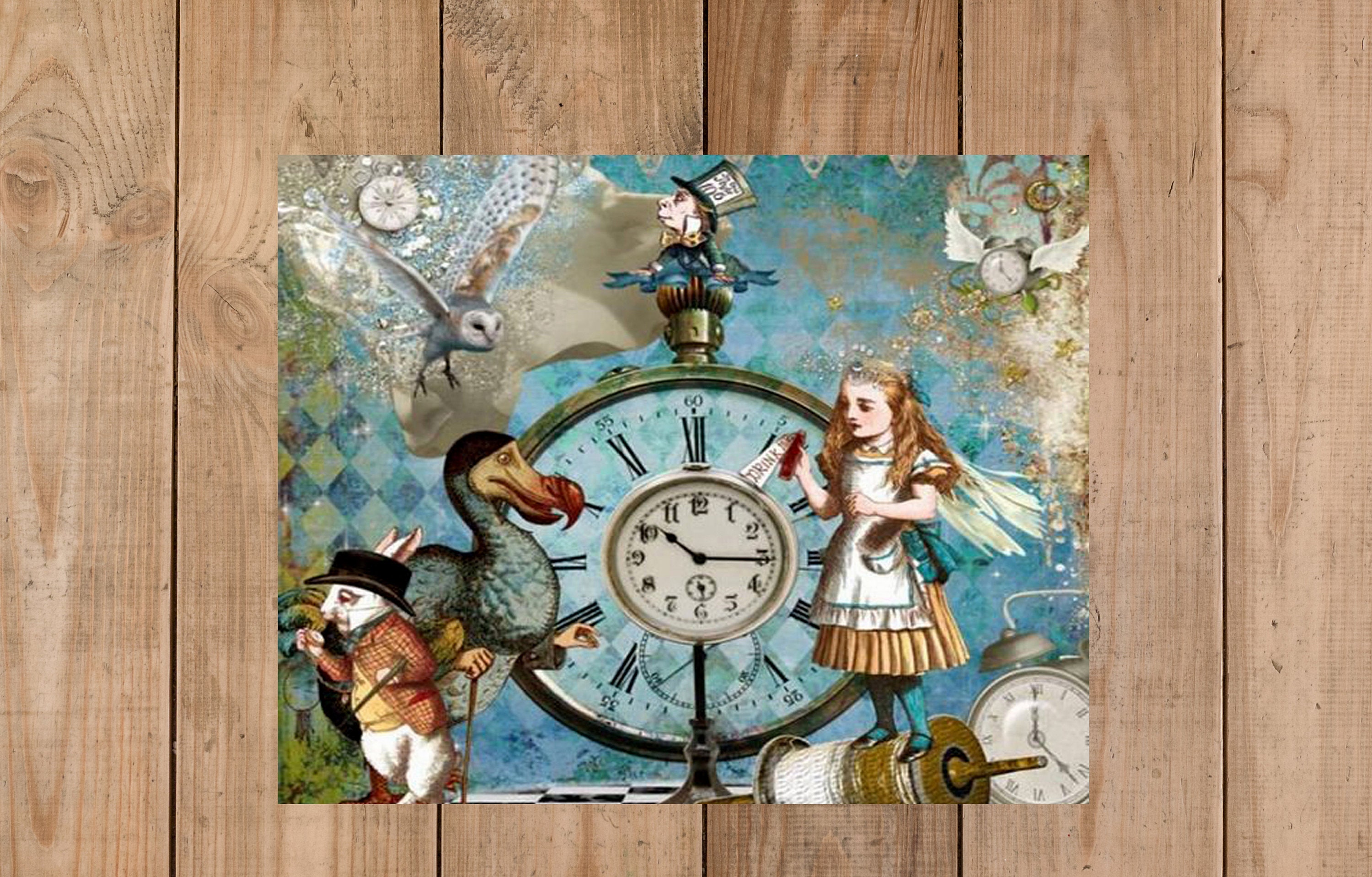Alice in wonderland metal wall art home decor sign plaque Etsy