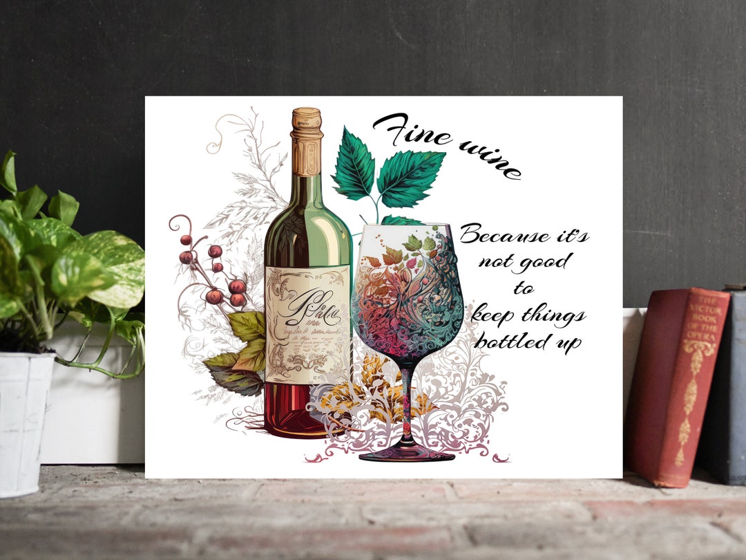 Wine Lover Vintage Novelty Home Bar Sign, Wall Art Gift Metal Plaque