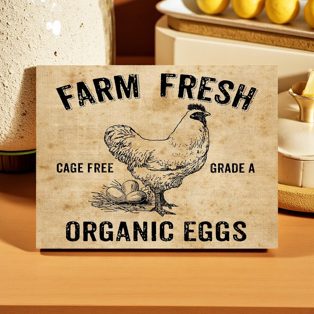 Farmhouse Kitchen Sign | Rustic Chicken Decor | Metal Art Plaque - Etsy