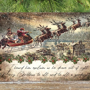 Merry Christmas to all rustic vintage Sign, Christmas Decoration Gift Metal Plaque